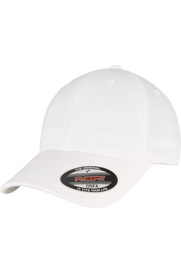 Flexfit Unisex Adult Alpha Shape Baseball Cap - White