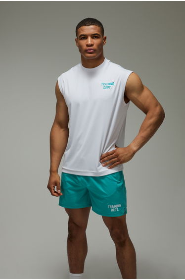 Training Dept Performance Oversized Tank - white