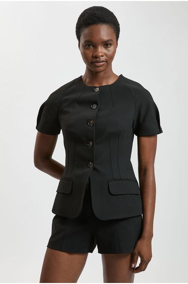 Compact Stretch Short Sleeve Jacket