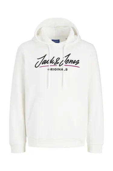 هودي جاك اند جونز بلون كريمي بأكمام طويلة