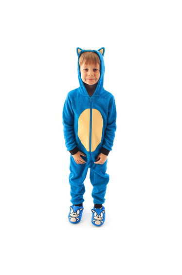 Sonic The Hedgehog Childrens/Kids 3D Sleepsuit - Blue