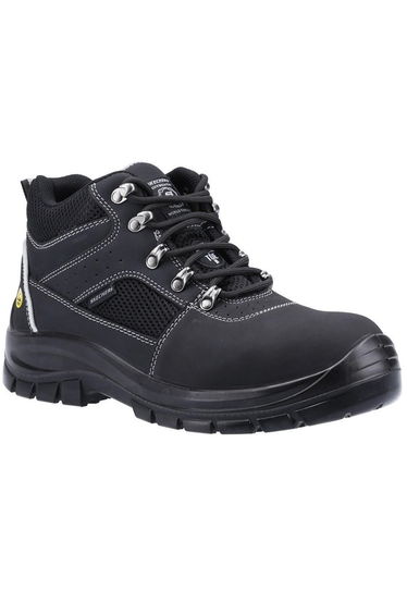 Skechers Mens Trophus Letic Nubuck Safety Boots - Black