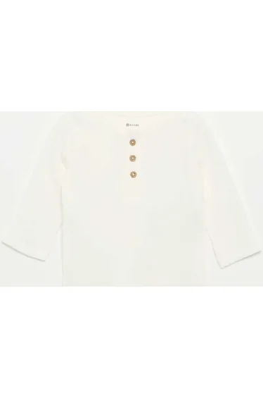 Henley T-shirt WHITE