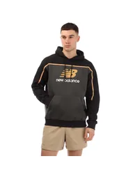 Men's New Balance Classic Fleece Hoodie in Black