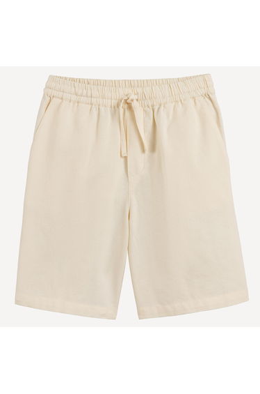 Cotton/Linen Elasticated Waist Bermuda Shorts