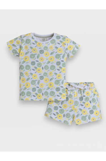 Girls All-Over Print T-Shirt and Shorts Set