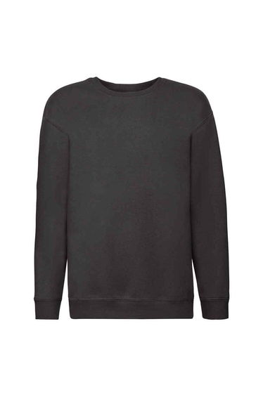 Fruit of the Loom Childrens/Kids Premium Drop Shoulder Sweatshirt - Black