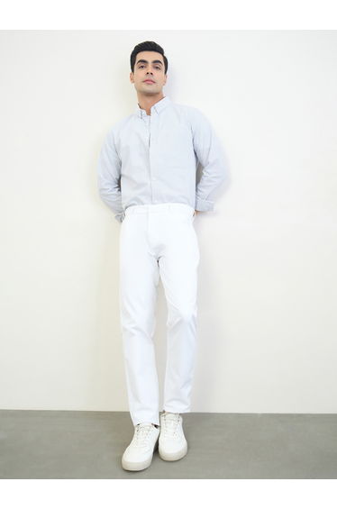 Men Regular Fit Stripe Long Sleeve Shirt