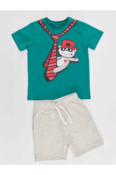 Tie Koala Boys T-shirt Shorts Set