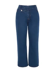 Blue Straight Fit Jeans - 6