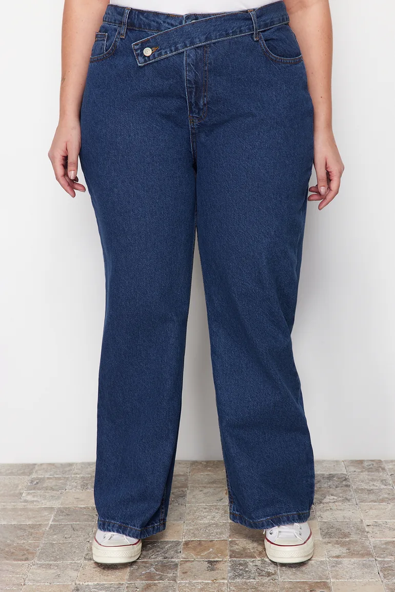 Blue Straight Fit Jeans - 9