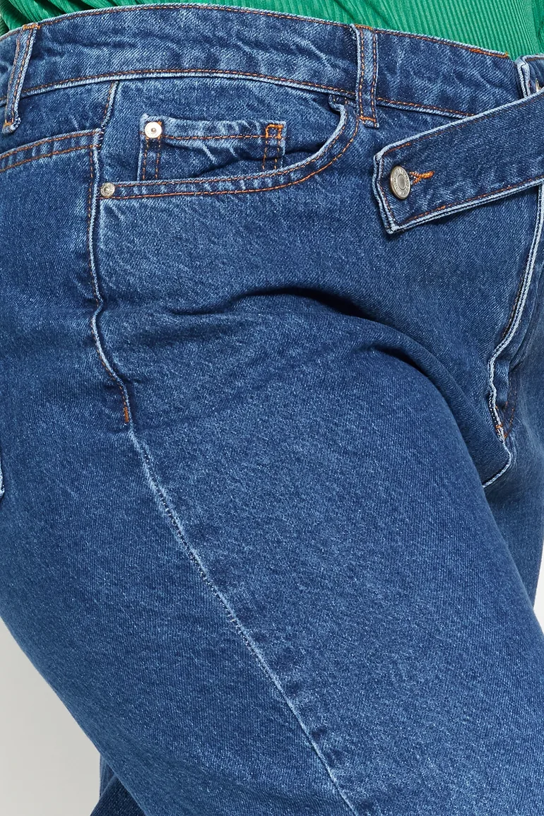 Blue Straight Fit Jeans - 2