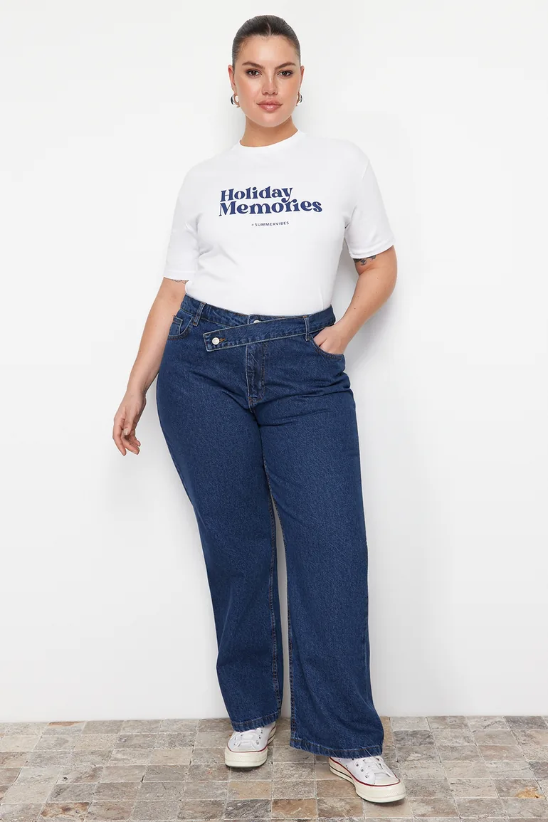 Blue Straight Fit Jeans - 8