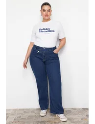 Blue Straight Fit Jeans - 8