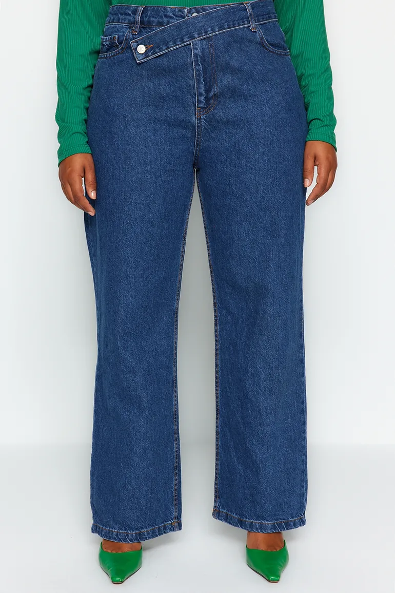 Blue Straight Fit Jeans - 3