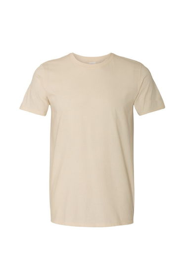 Gildan Mens Short Sleeve Soft-Style T-Shirt - Natural