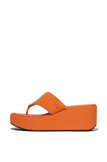 Platfforms Wedge Toe-Post Sandals Orange