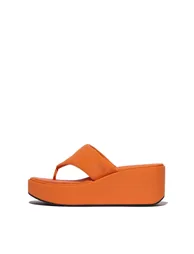 Platfforms Wedge Toe-Post Sandals Orange