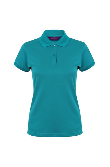 Henbury Womens/Ladies Coolplus® Fitted Polo Shirt - Bright Jade