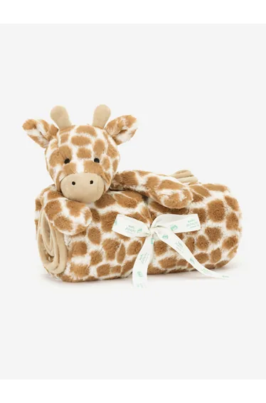 Bashful Giraffe Blanket in Brown (70 CM)
