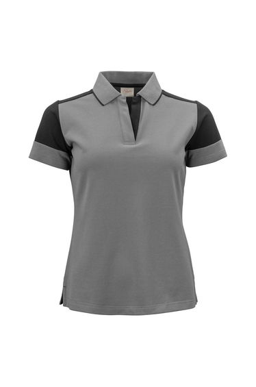 Printer PRIME Womens/Ladies Polo Shirt - Anthracite/Black