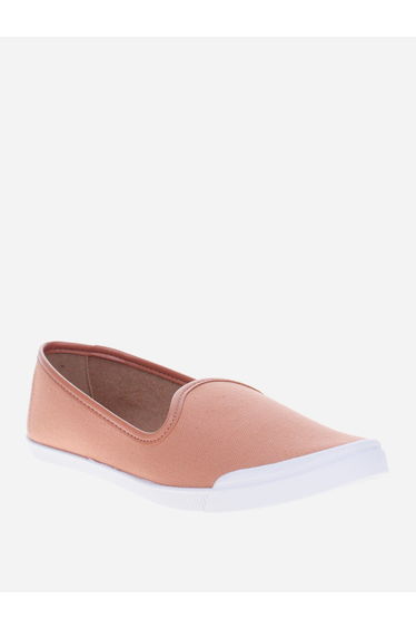 Solid Slip-On Flat Shoes