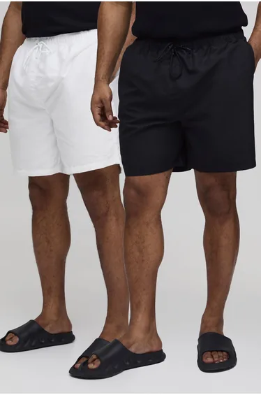 2 Pack Mid Length BM Autograph Swim Short - multi