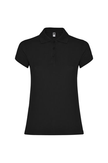 Roly Womens/Ladies Star Polo Shirt - Solid Black