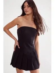 Essentials Pleat Hem Tailored Dress - 1