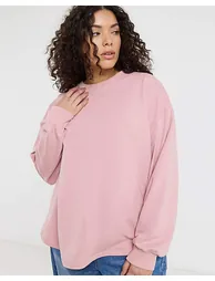 Curved Hem Sweatshirt - 1