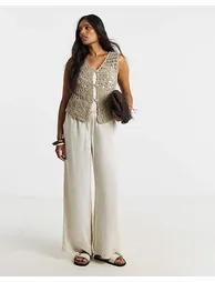 Crochet Knitted Vest