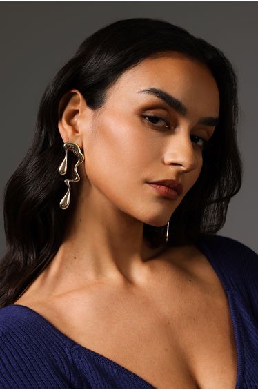 Rode Irregularity Water Drop Earrings