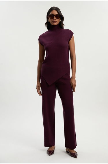 Relaxed Rib Knitted Trouser