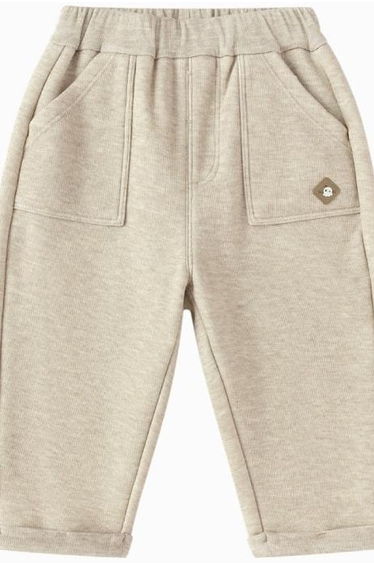 Boys' Ribbed Pants with Front Pockets