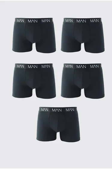 5 Pack Man Trunks - black