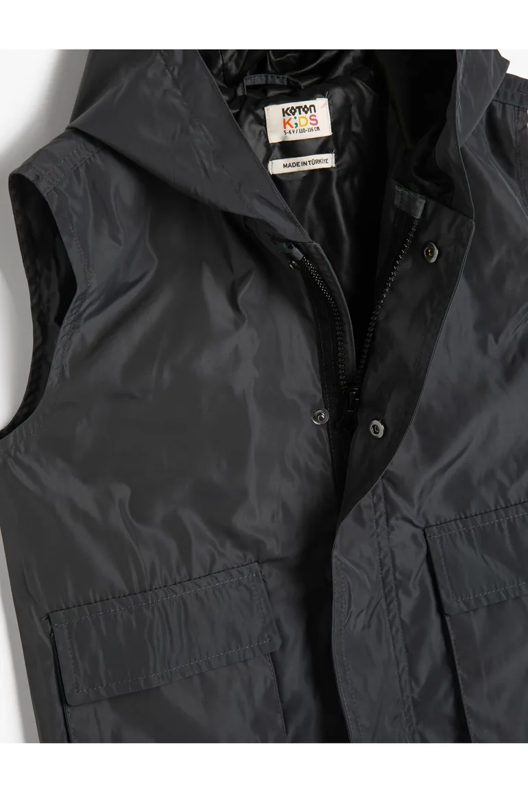 Boys' Anthracite Vest - 2