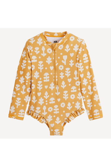 Printed Long Sleeve Swimsuit