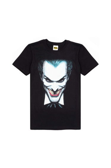 The Joker Mens Face Short-Sleeved T-Shirt - Black
