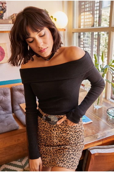Sweater - Schwarz - Fitted