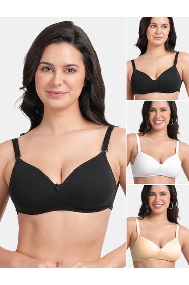 Pack of 3 - Classic Backless Padded Bra