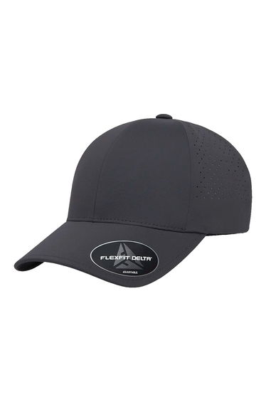 Flexfit Unisex Adult Delta Snapback Baseball Cap - Dark Grey