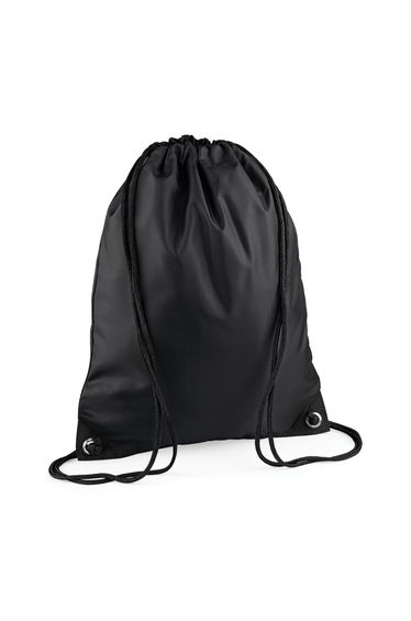Bagbase Premium Drawstring Bag - Black