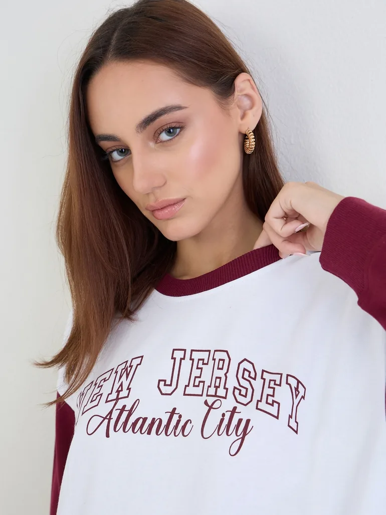 Regular Fit Printed Sweatshirt and Joggers Co-Ords - 2