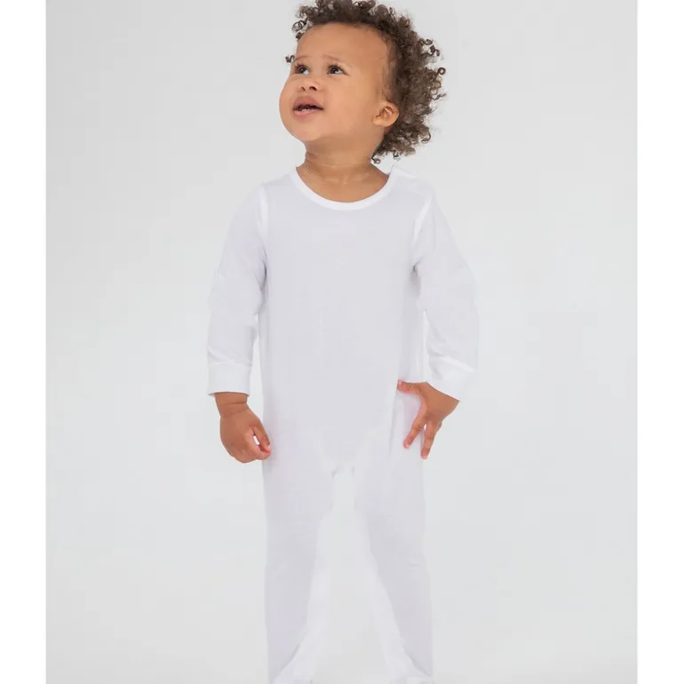 Larkwood Babies Organic Sleepsuit - White - 2