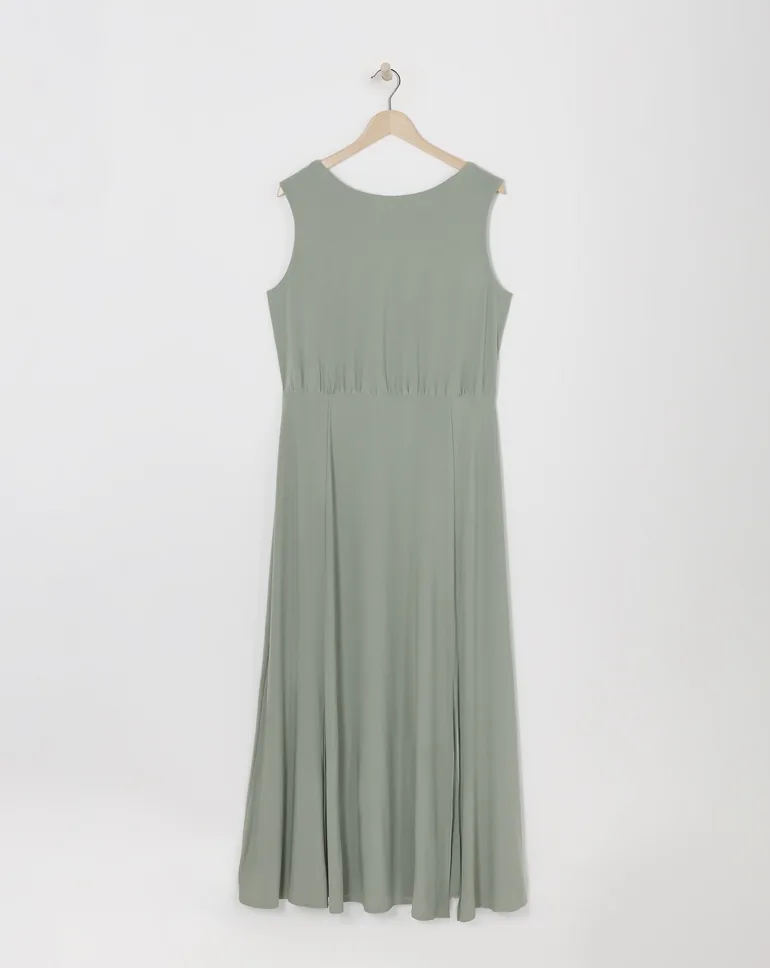 Sage Cowl Back Maxi Dress - 4