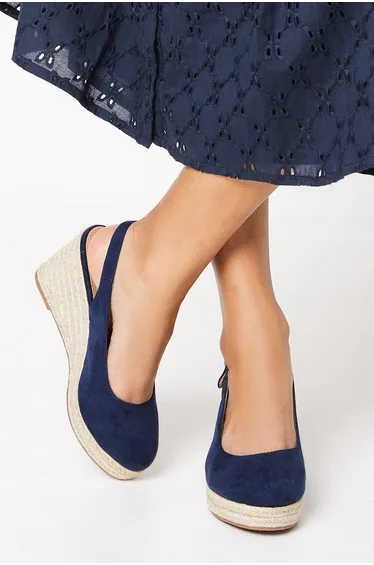 Wide Fit Riya Slingback Wedges