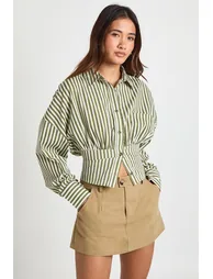 Twill Mini Skort - olive
