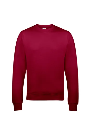 AWDis Just Hoods AWDis Unisex Crew Neck Plain Sweatshirt - Red Hot Chilli