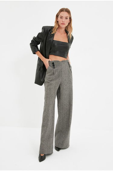 Pants - Gray - Wide leg product thumbnail 3