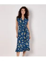 Ditsy Floral Print Midi Dress - 1